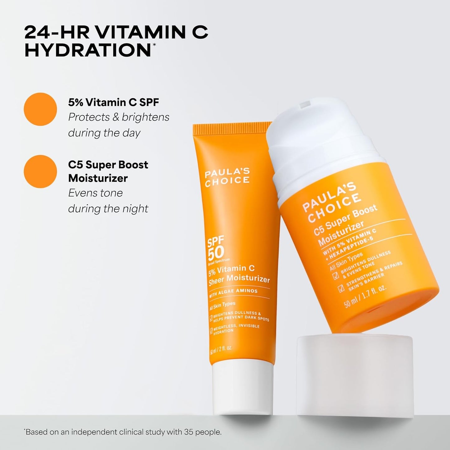 Paula's Choice C5 Super Boost Face Cream – Calming Morning Self-Care Step for Discoloration