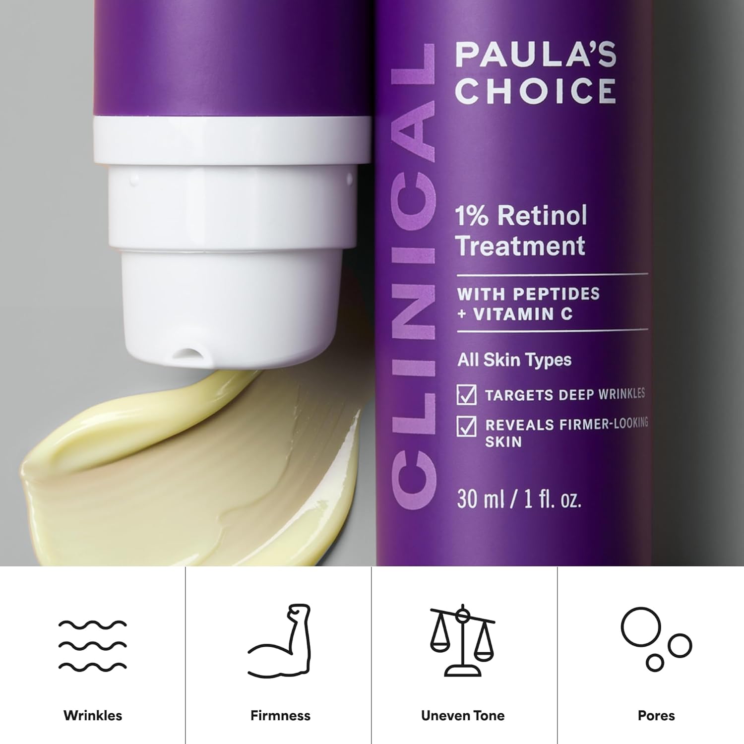 Paula's Choice Clinical Retinol Serum – Wind-Down Skincare Step for Fine Lines and Wrinkles