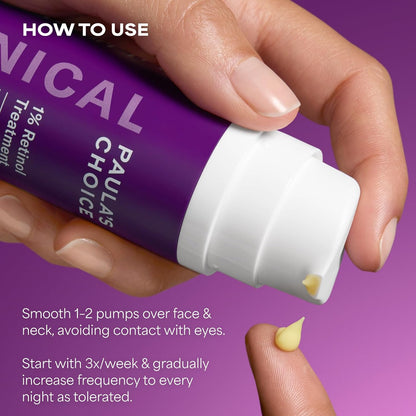 Paula's Choice Clinical Retinol Serum – Wind-Down Skincare Step for Fine Lines and Wrinkles