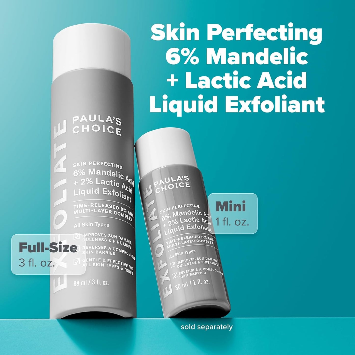 Paula's Choice Daily AHA Exfoliant – Calming Nighttime Skincare Treatment for Hyperpigmentation & Dullness
