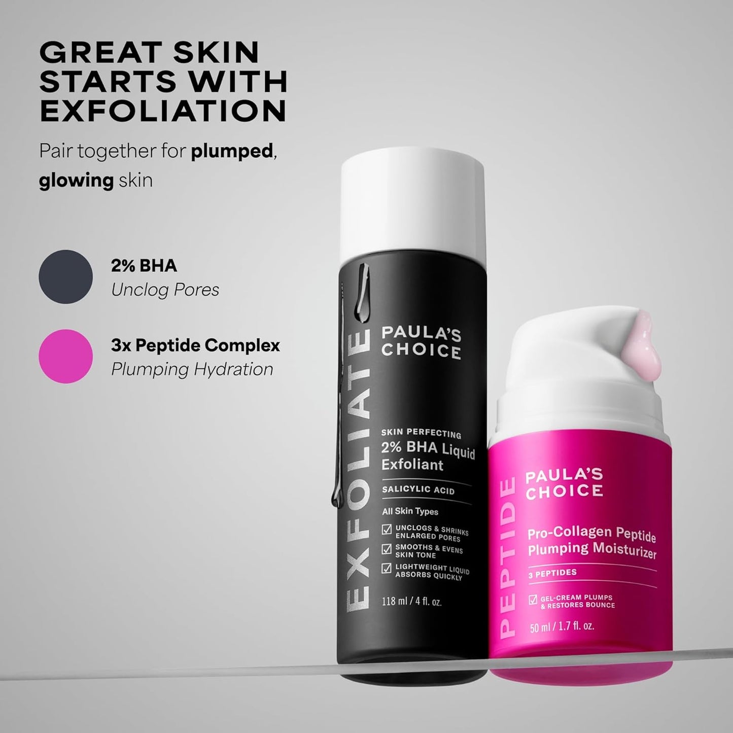 Paula's Choice Pro-Collagen Peptide Gel-Cream – Calming Morning Self-Care Hydrator for Mature Sensitive Skin, 1.7 Fl Oz