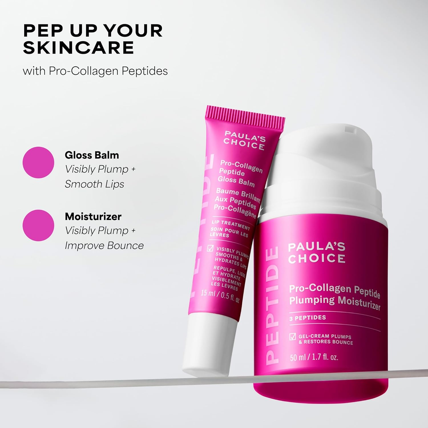 Paula's Choice Pro-Collagen Peptide Gel-Cream – Calming Morning Self-Care Hydrator for Mature Sensitive Skin, 1.7 Fl Oz