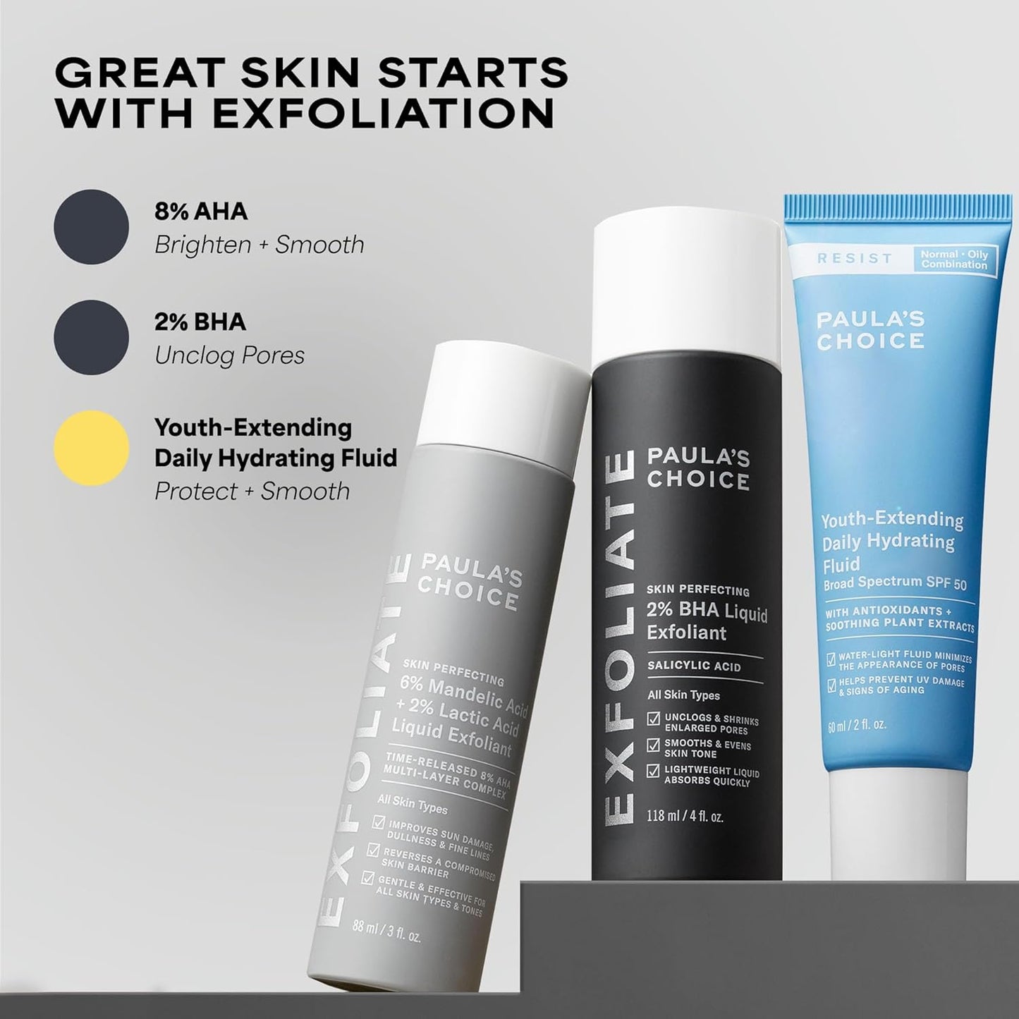 Paula's Choice RESIST 2-in-1 Anti-Aging Face Fluid with SPF 50 – Streamlined Skincare for an Intentional Morning Routine