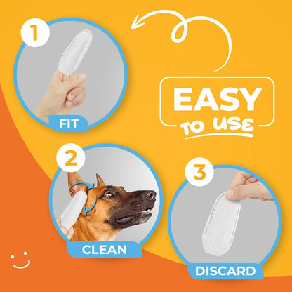 Paw Science Dog Ear Cleaner Wipes – pH-Balanced Finger Wipes for Relaxing Pet Wellness Routines