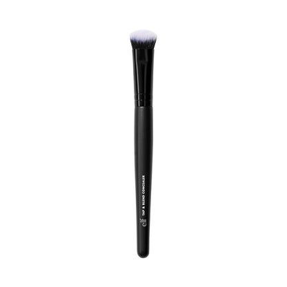 paw-shaped brush head designed to mimic fingertip blending motion