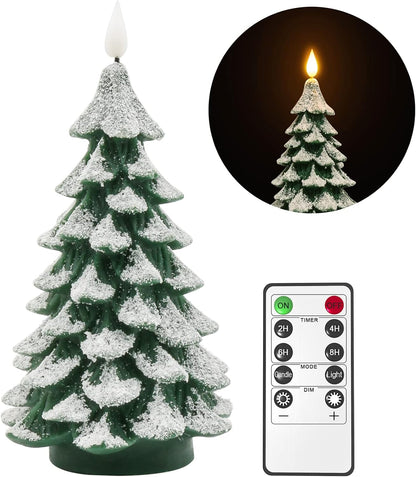 PChero Child-Safe Christmas Candle – Nursery & Playroom Holiday Decor, No Flame No Drip with Remote Timer