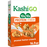 Kashi GO Protein Cereal Peanut Butter Crunch – Self-Care Morning Ritual Cereal for Mindful Wellness, 10g Plant Protein