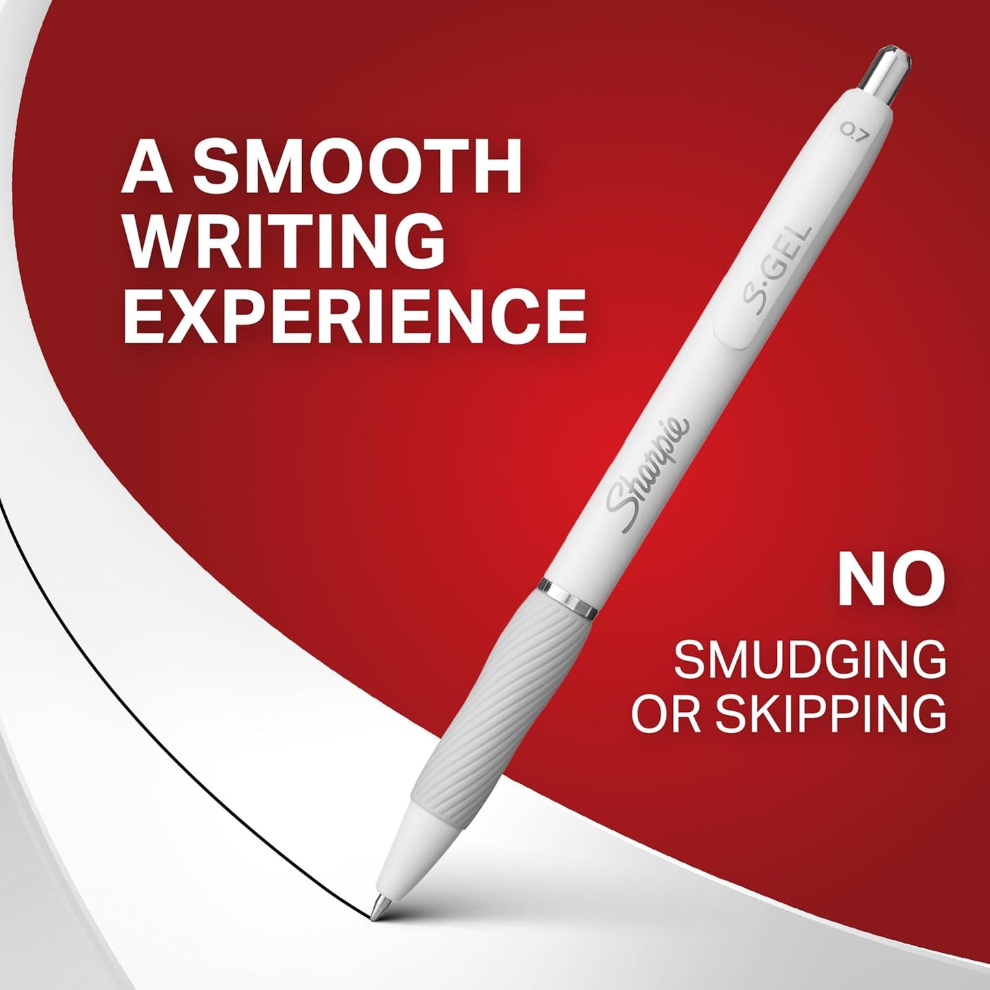 pearl white round barrel with modern, professional finish