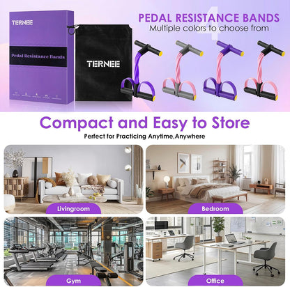 Pedal Resistance Band with Handle – Holiday Gift for Mom Who Wants Gentle Strength Training
