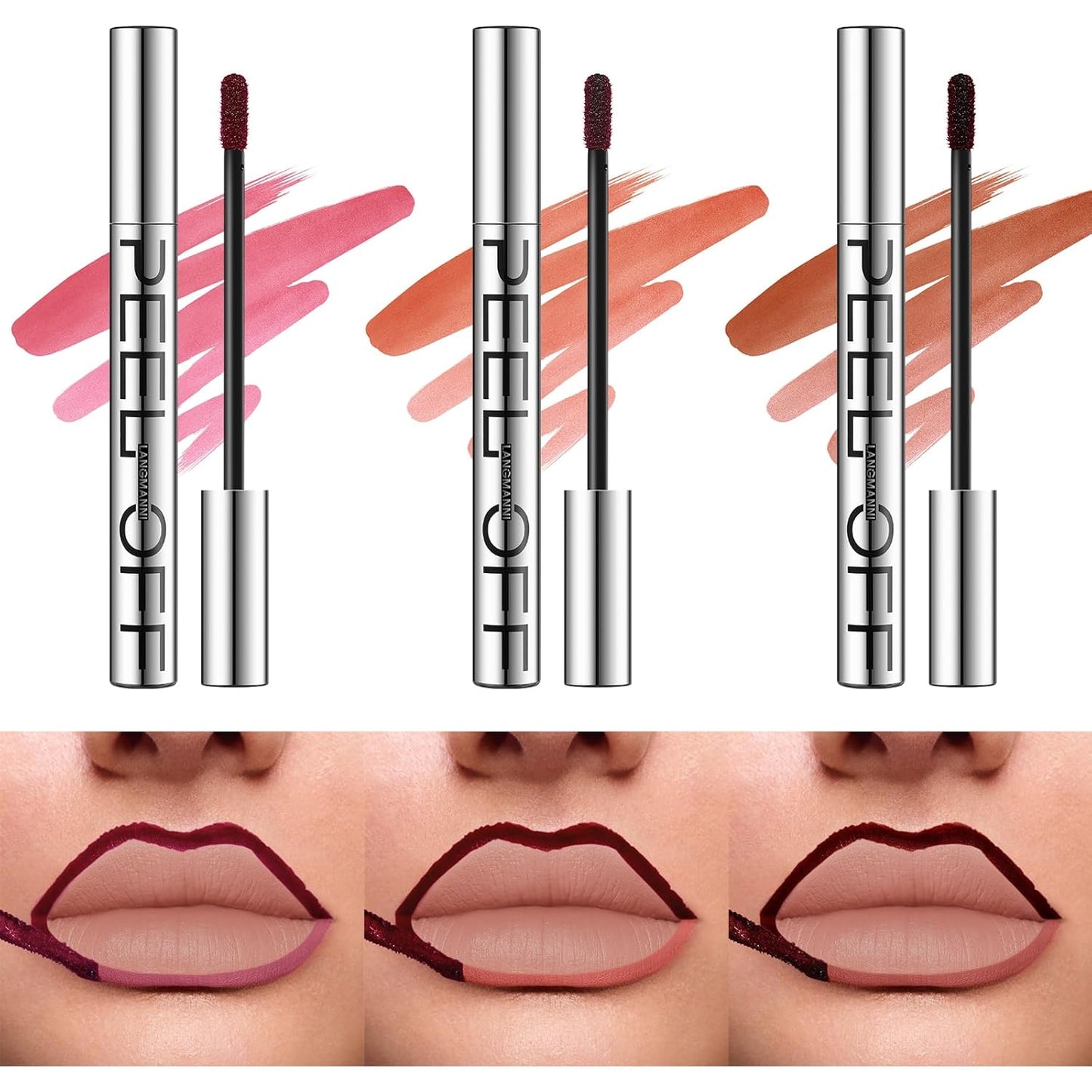 peel-off liquid formula with 10-20 minute set-and-peel application method