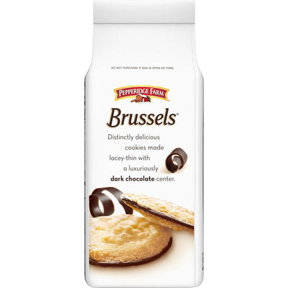 Pepperidge Farm Brussels Dark Chocolate Cookies – Thoughtful Birthday Gift for Her, Elegant Hostess Treat for Dinner Parties