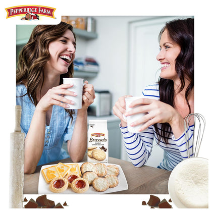 Pepperidge Farm Brussels Dark Chocolate Cookies – Thoughtful Birthday Gift for Her, Elegant Hostess Treat for Dinner Parties