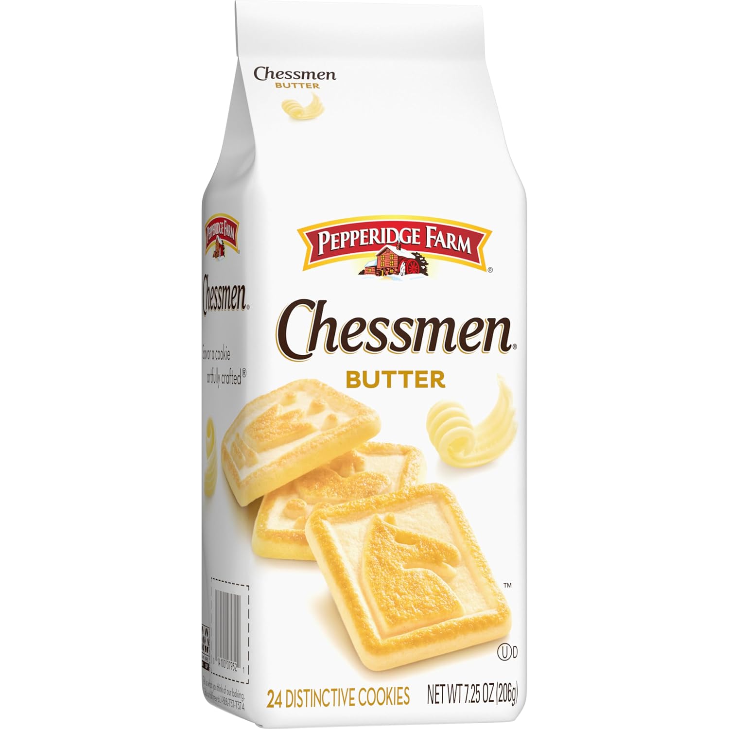 Pepperidge Farm Chessmen Butter Cookies – Elegant Birthday Gift for Women and Mom, Golden Tin Treats