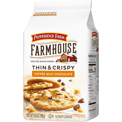 Pepperidge Farm Farmhouse Thin & Crispy Cookies – Cozy Coffee Table Snack for Living Room Gatherings