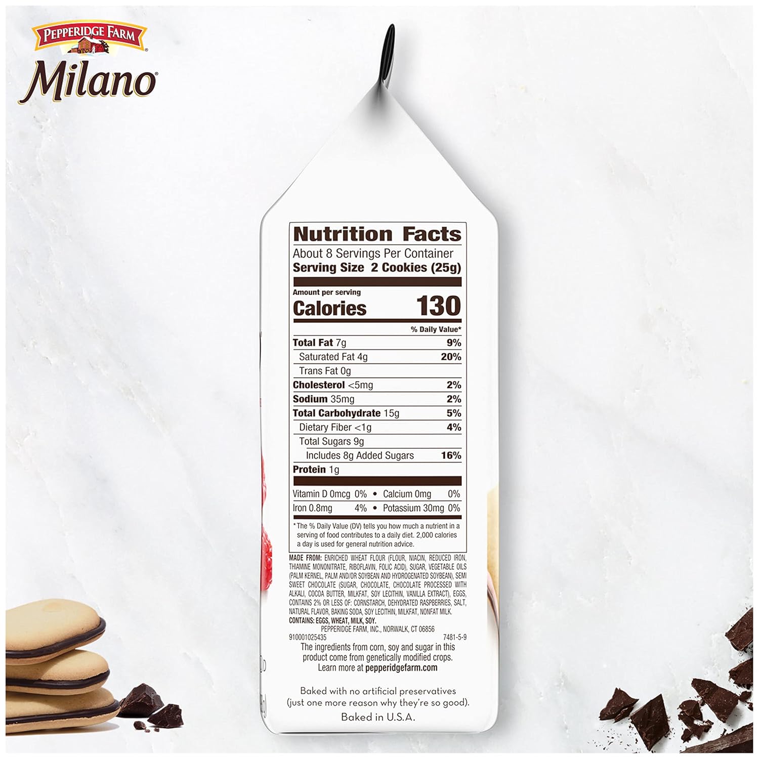 Pepperidge Farm Milano Cookies – Aesthetic Pantry Upgrade for Cozy Home Snack Stations, Milk Chocolate Flavor