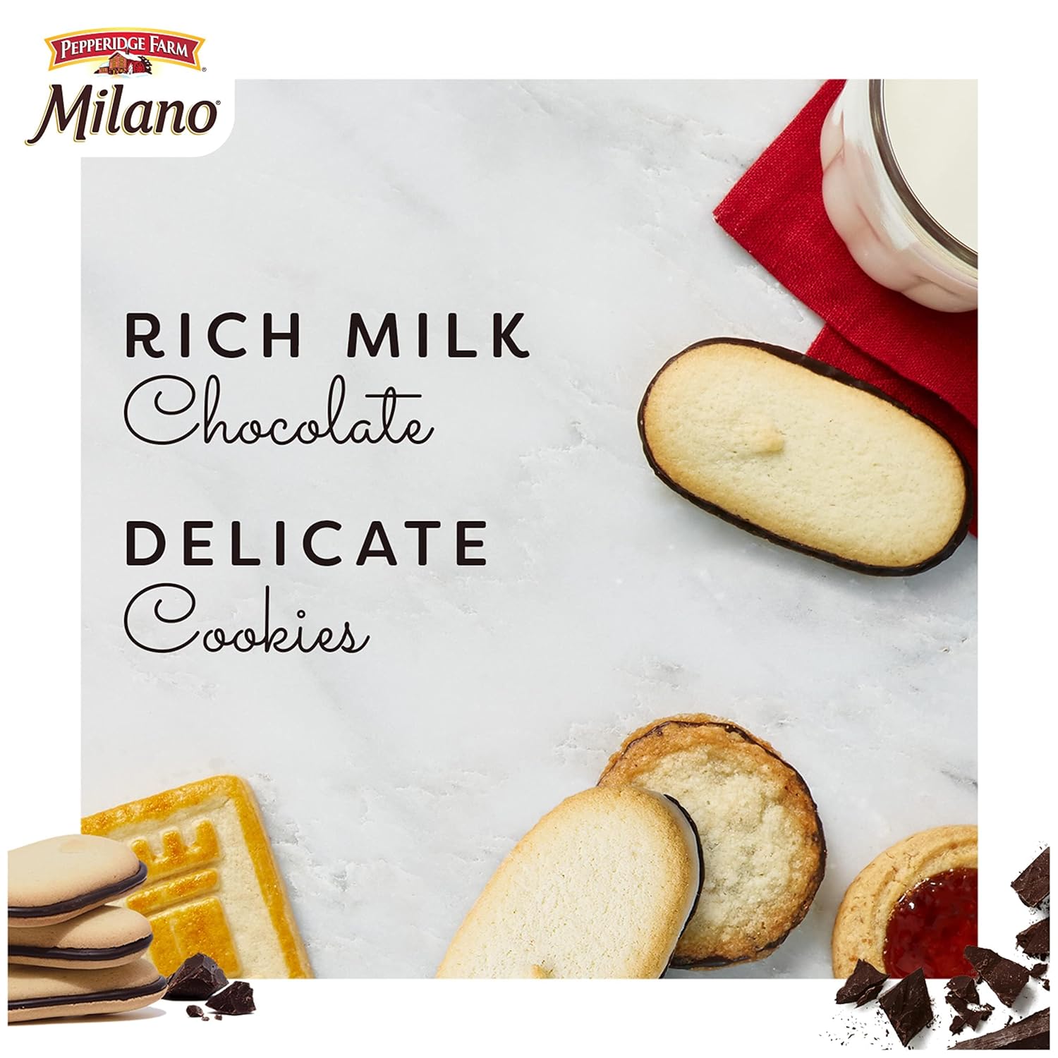 Pepperidge Farm Milano Cookies – Premium Gourmet Dessert Cookies for Elevated Home Entertaining, 6 oz Bag