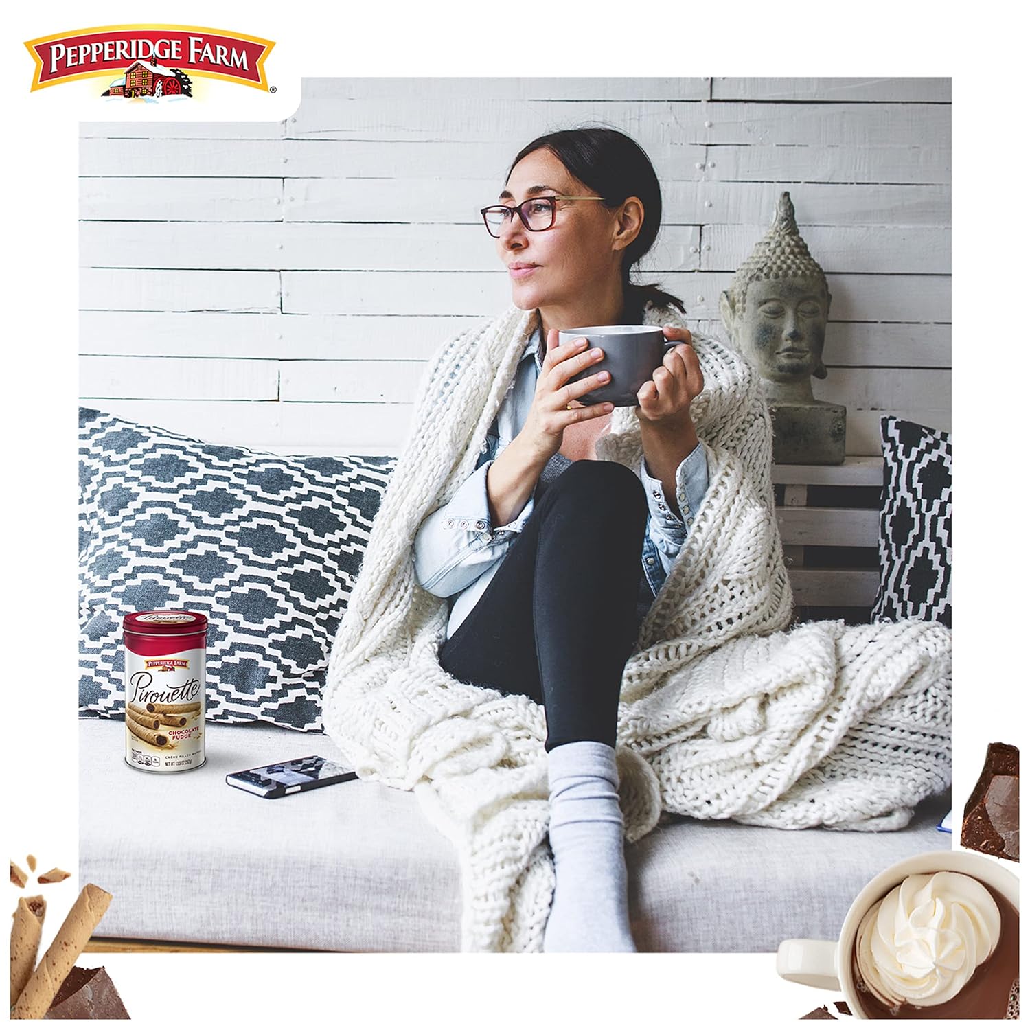 Pepperidge Farm Pirouette Cookies - Mindful Afternoon Snack for a Slow Wind-Down with Tea and a Good Book
