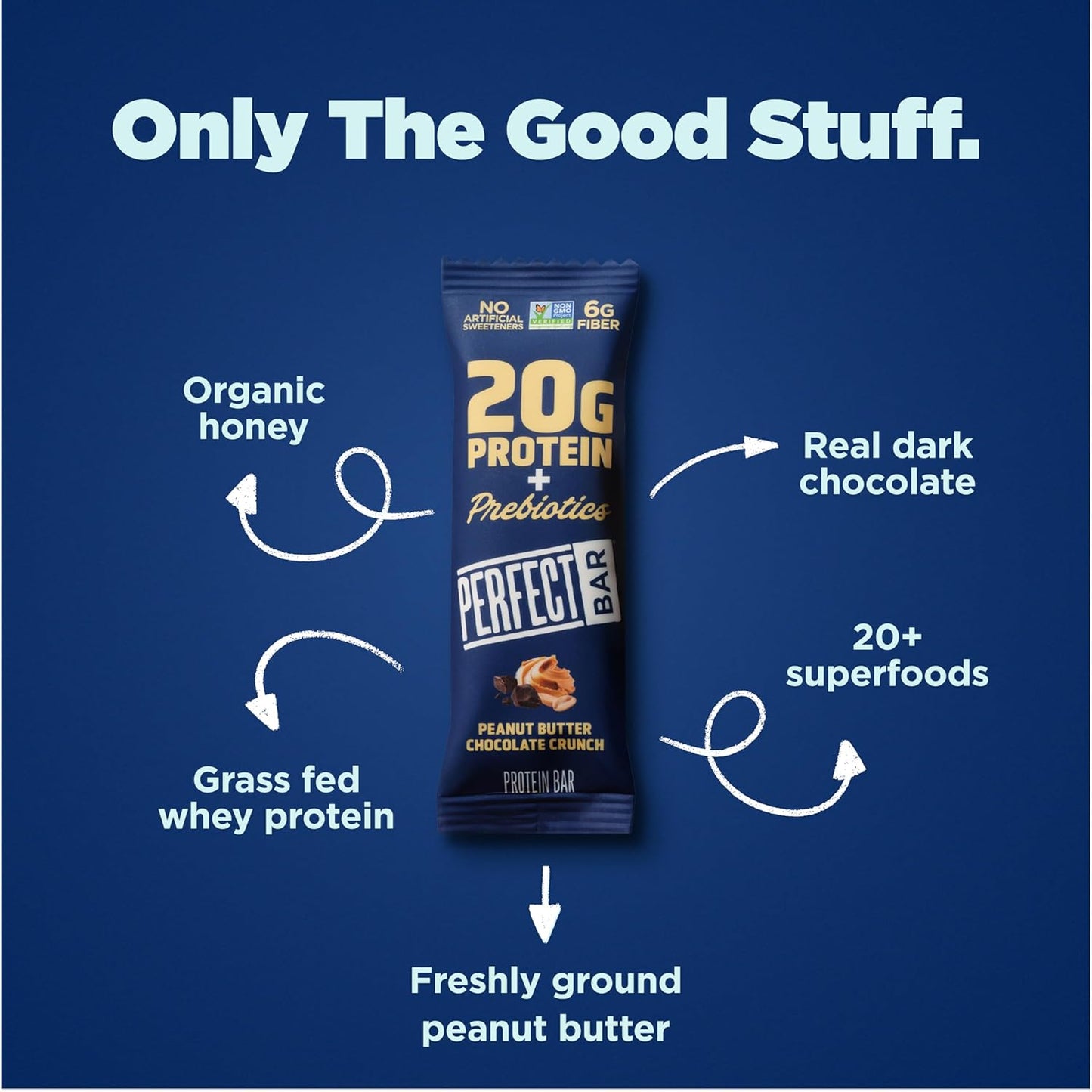 Perfect Bar Chocolate Peanut Butter Protein Bar – Hiking Backpack Protein Snack for Adventurers, 7-Day Room-Temp Flexibility