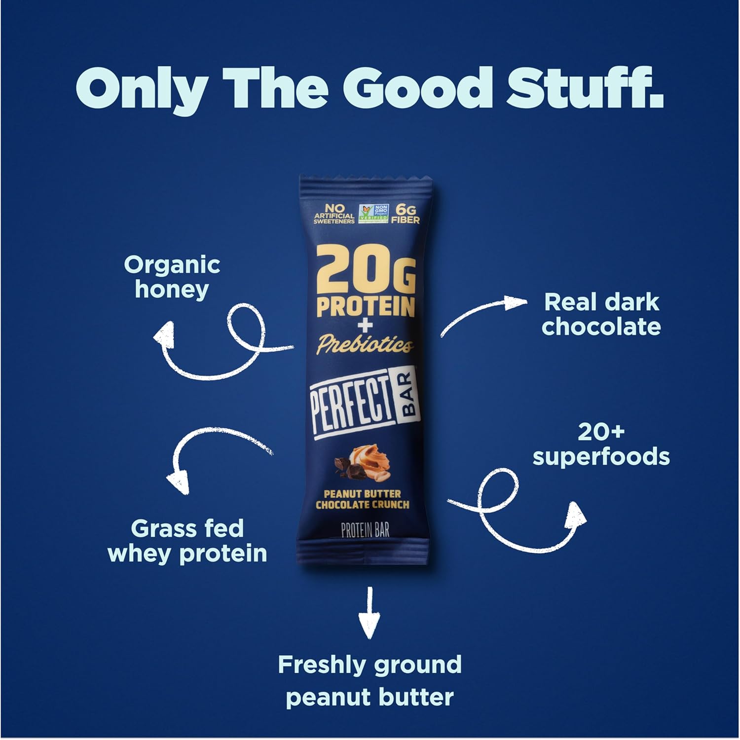 Perfect Bar Chocolate Peanut Butter Protein Bar – Hiking Backpack Protein Snack for Adventurers, 7-Day Room-Temp Flexibility