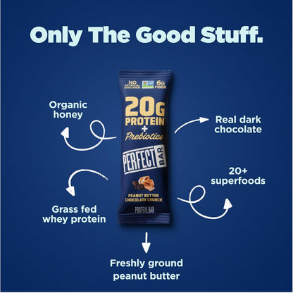 Perfect Bar Chocolate Peanut Butter Protein Bar – Hiking Backpack Protein Snack for Adventurers, 7-Day Room-Temp Flexibility