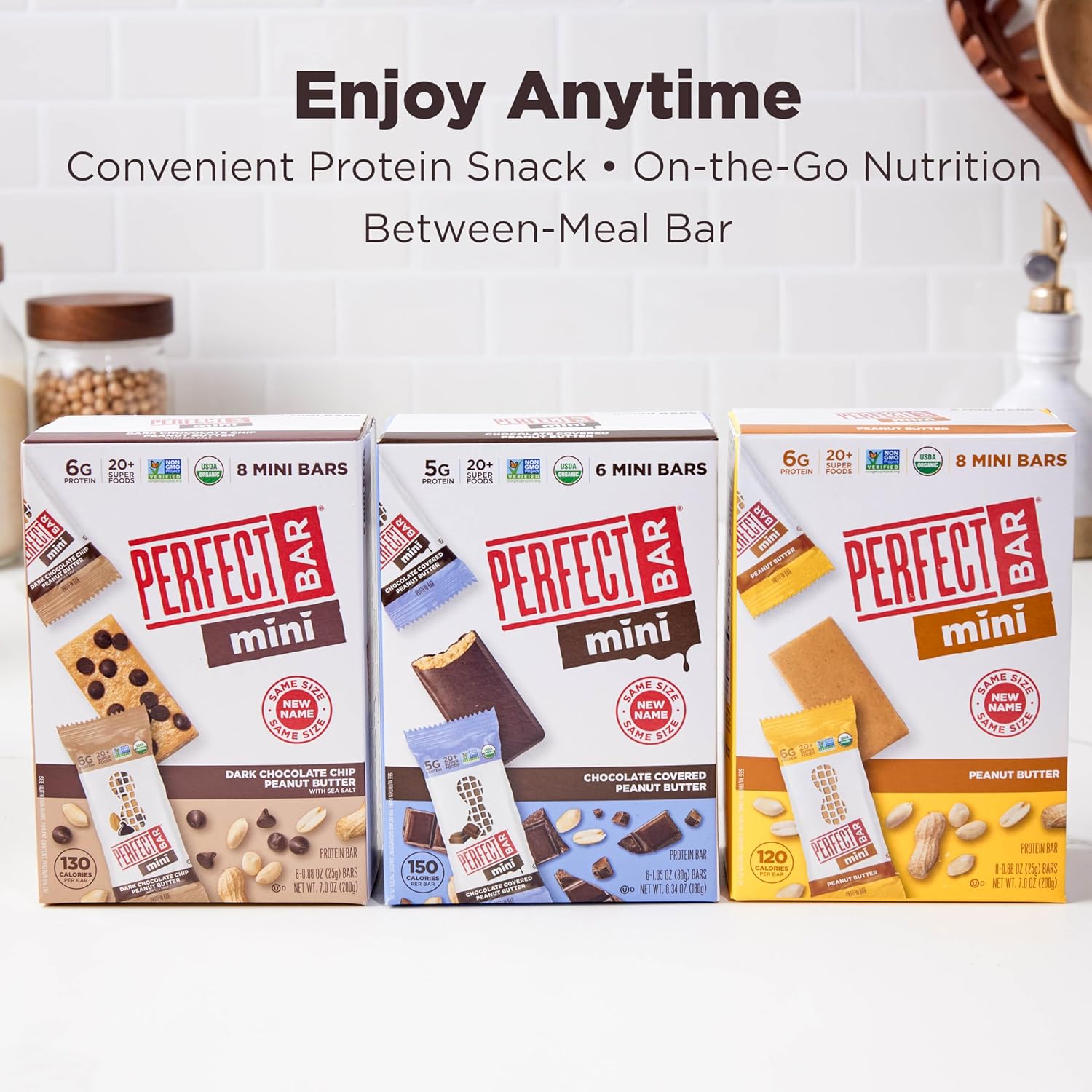 Perfect Bar Mini Protein Bar – Refrigerated Whole-Food Snack for Bath-Time Meditation Breaks, 6g Plant Protein Per Mini Bar