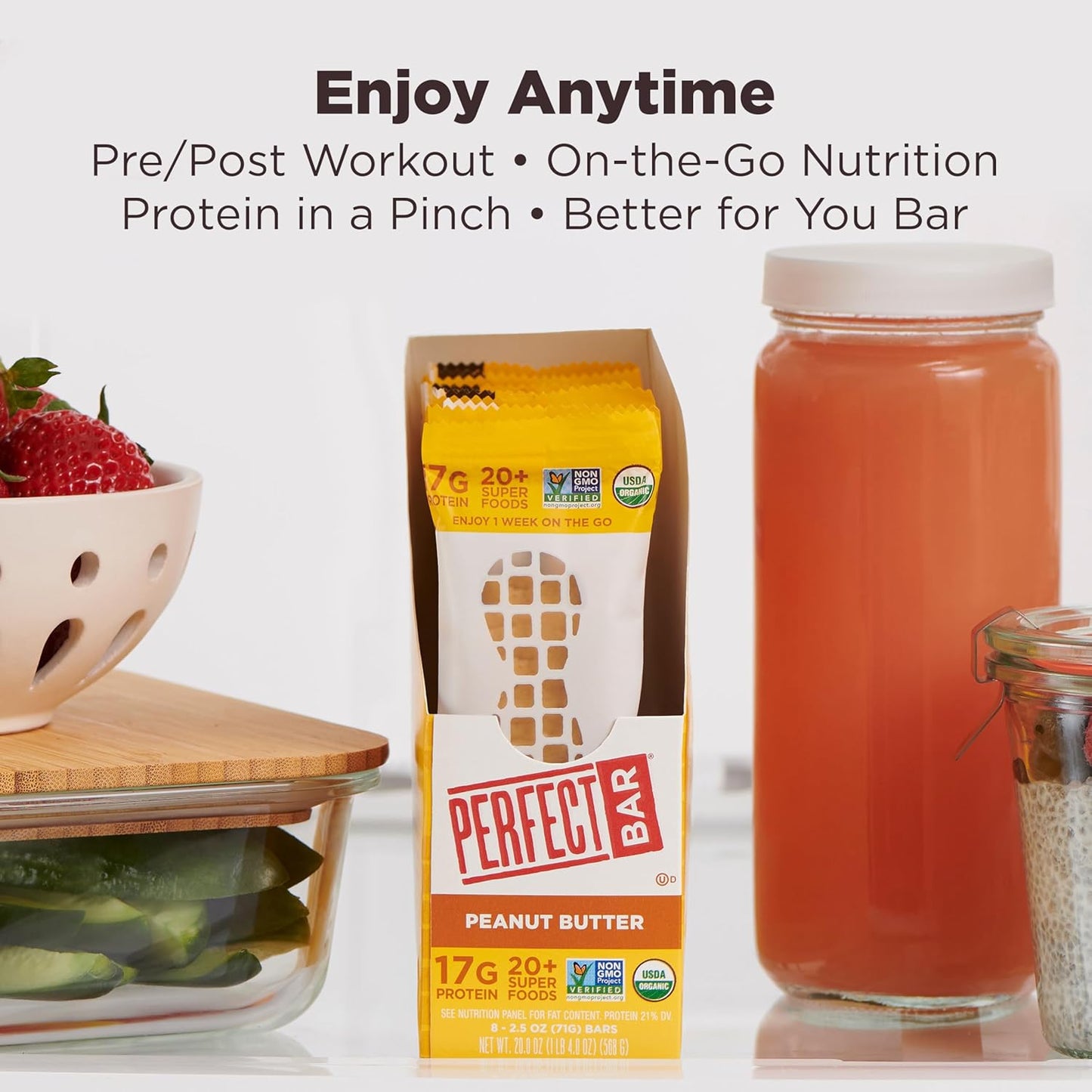 Perfect Bar Protein Bar – Thoughtful Wellness Gift for Fitness Lovers and Clean Eating Friends, Variety Pack