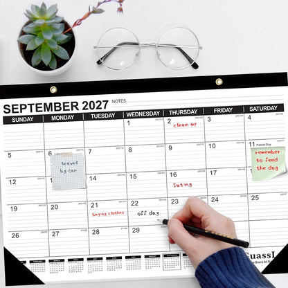 perforated pages for clean monthly tear-off