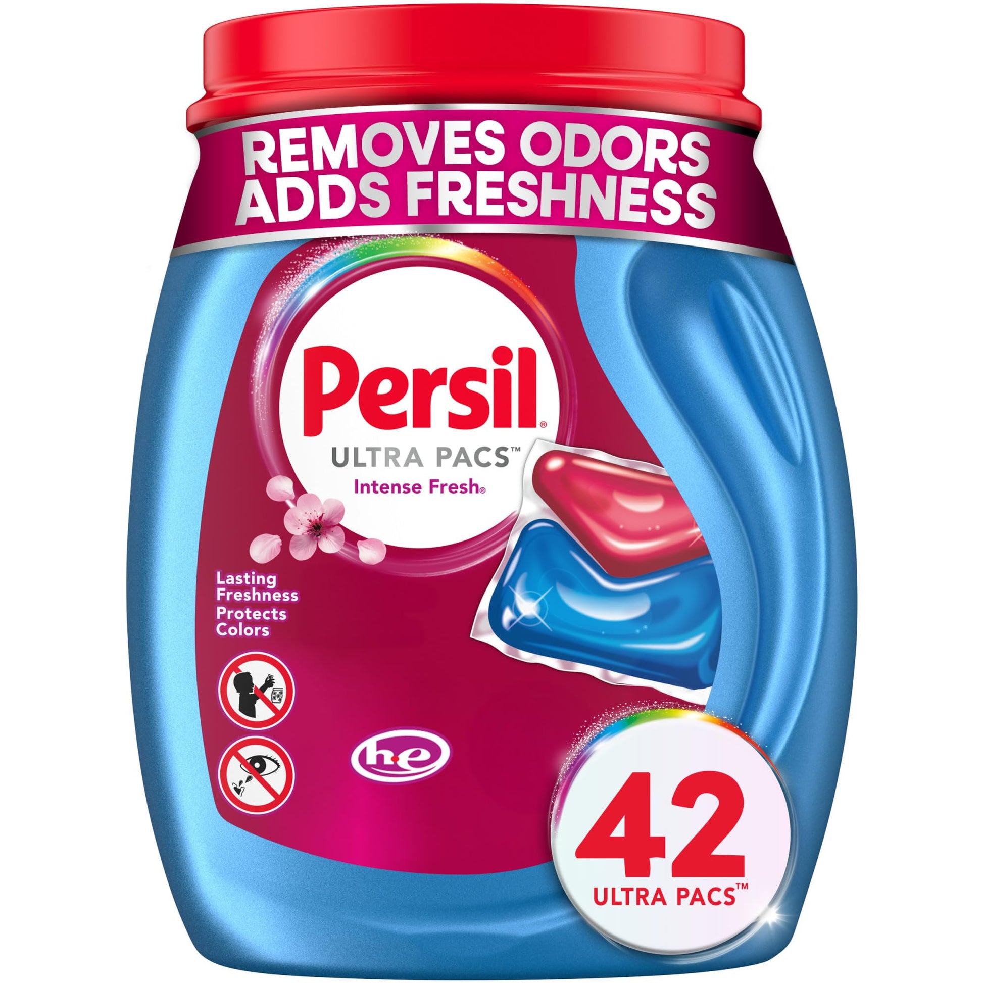 Persil Ultra Pacs Intense Fresh Laundry Detergent – Calming Scent Wash for Shared Household Laundry Area, Aromatherapy-Inspired Everyday Clean