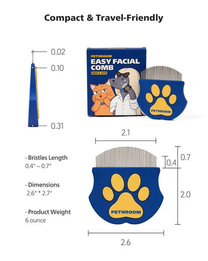 PETHROOM Tear Stain Comb for Dogs and Cats – Useful Housewarming Gift for New Pet Parents
