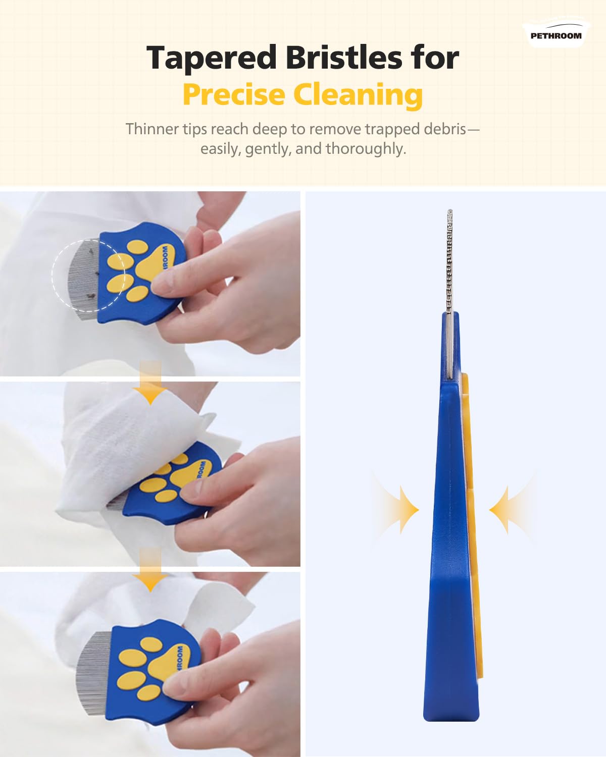 PETHROOM Tear Stain Comb for Dogs and Cats – Useful Housewarming Gift for New Pet Parents