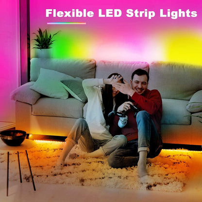 PHOPOLLO RGB LED Strip Lights – Wind Down Sleep Aid Lighting with App and Timer Function