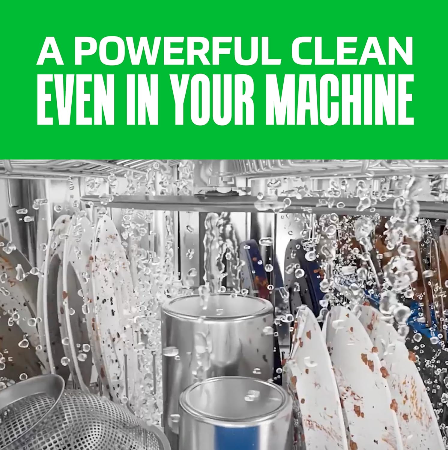 phosphate-free, plumbing- and machine-safe formula in fresh lemon scent
