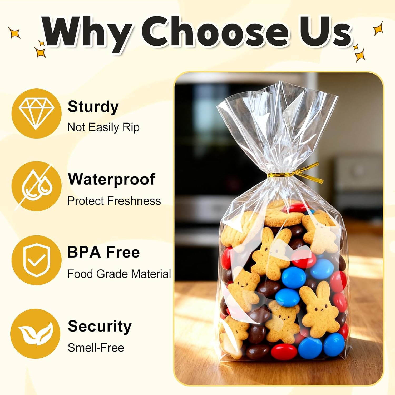 PigPotParty Simple Clear Treat Bags 6x9 – Clean, Uncluttered Packaging for Intentional Gifting and Minimalist Homes