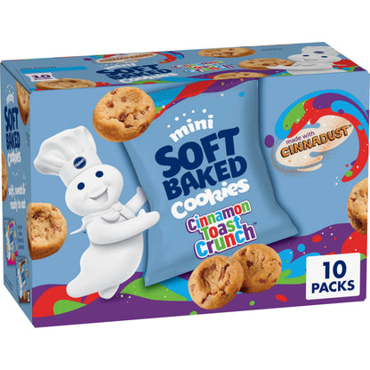 Pillsbury Mini Soft Baked Cookies – Bite-Sized Cookie Snack Bags for Kids' Lunchboxes, Classroom Parties & After-School Treats