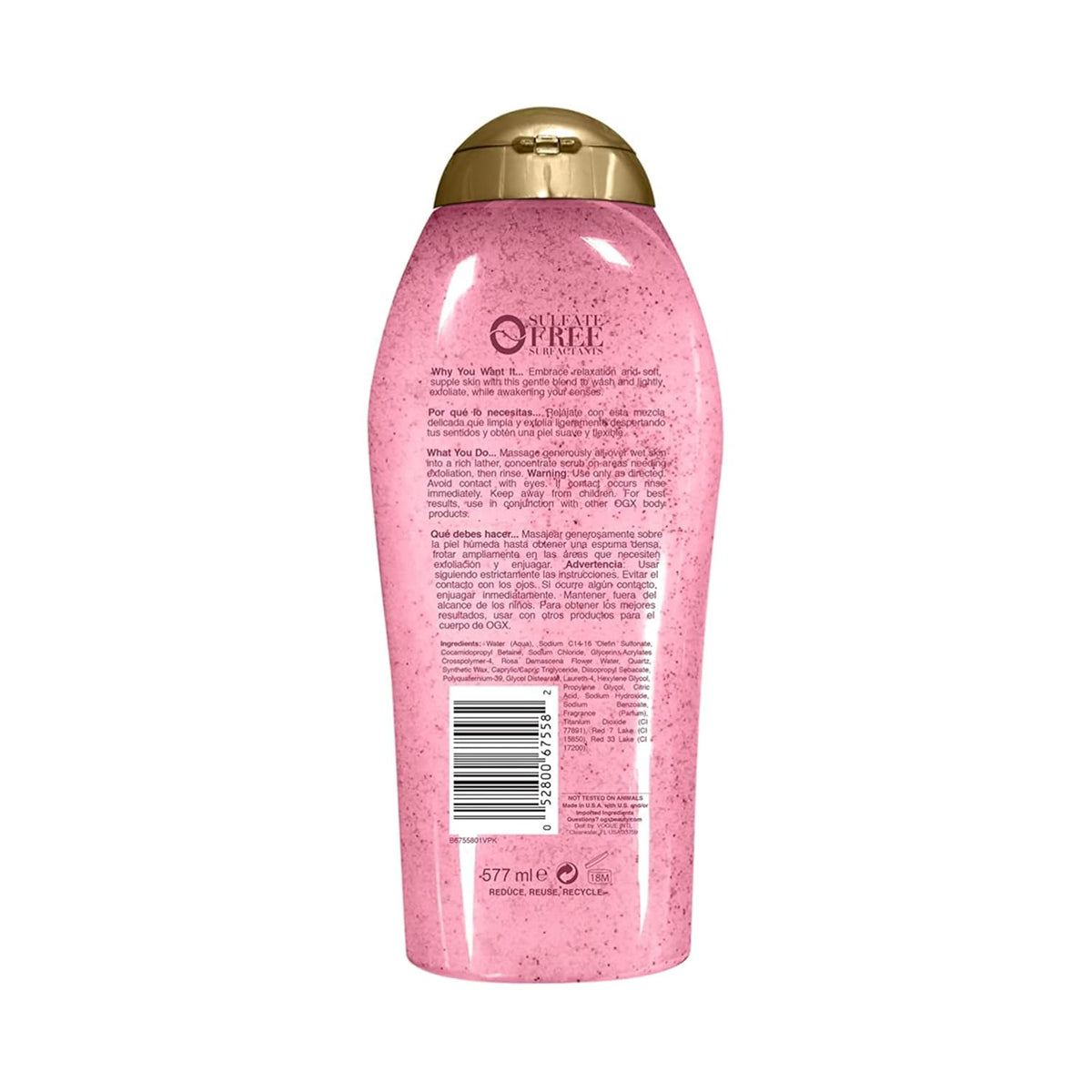 pink sea salt as the gentle physical exfoliant