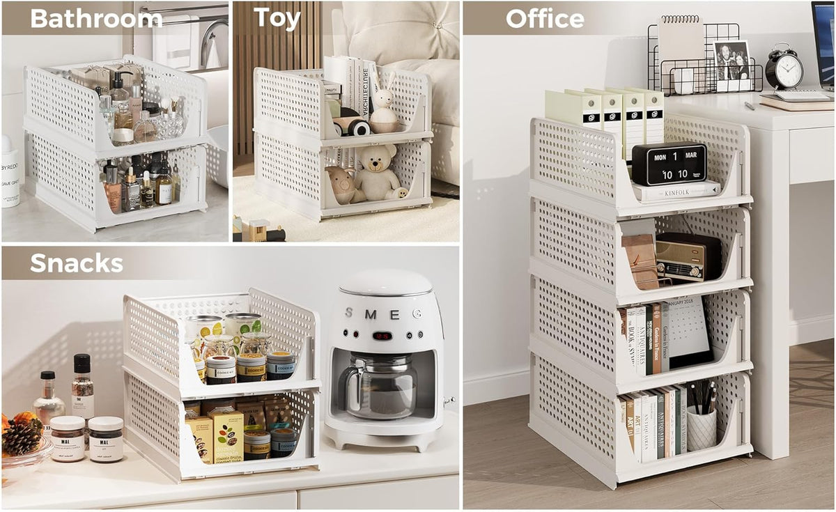 Pinkpum Modular Storage Drawers – Focused Workspace Organizer for Notebooks, Folders, and Supplies