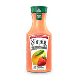 Simply Lemonade with Strawberry, 52 Fl Oz – Caffeine-Free Refreshment for Clean-Eating Workdays and Lunches