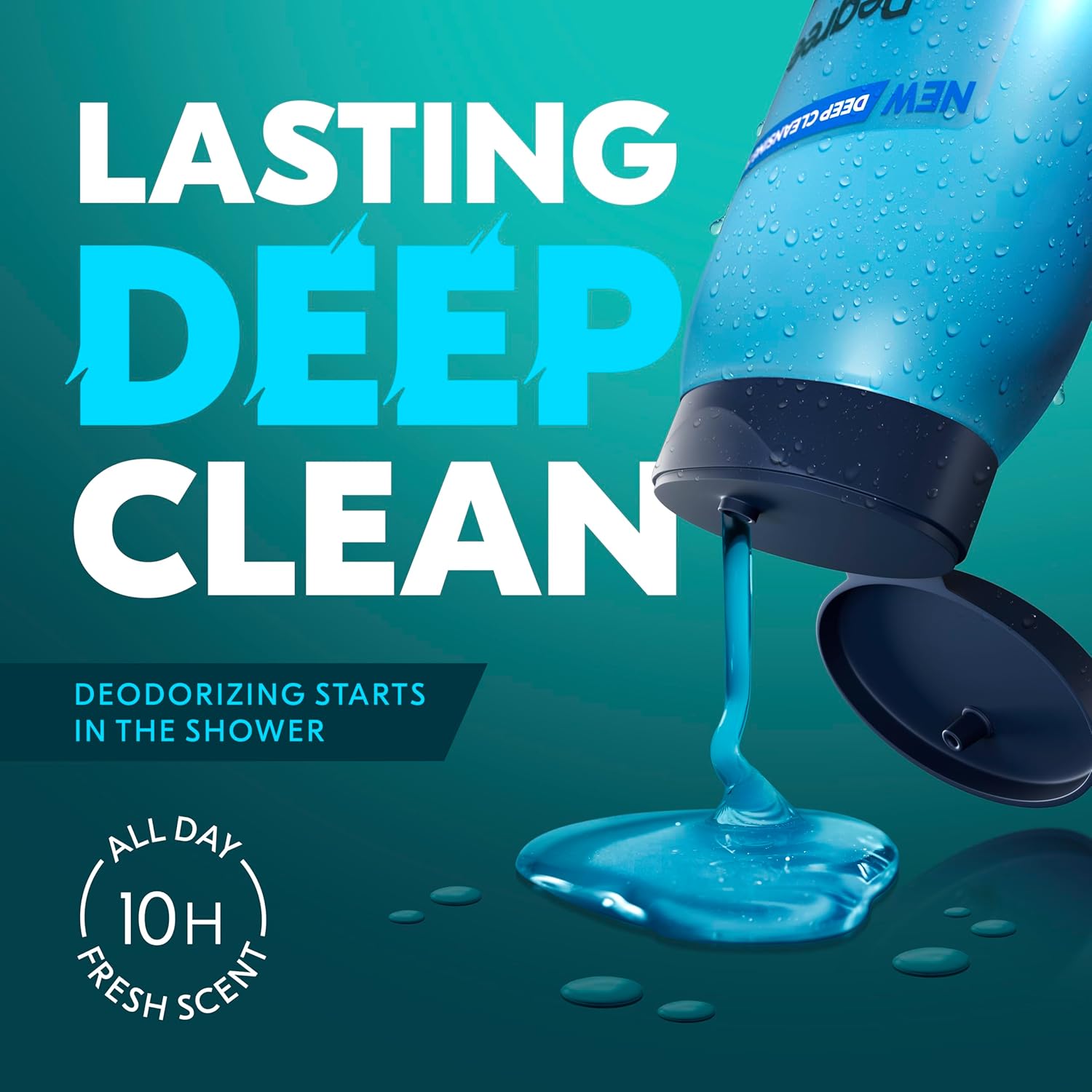 plant-based cleansing agents that remove dirt, sweat, and grime