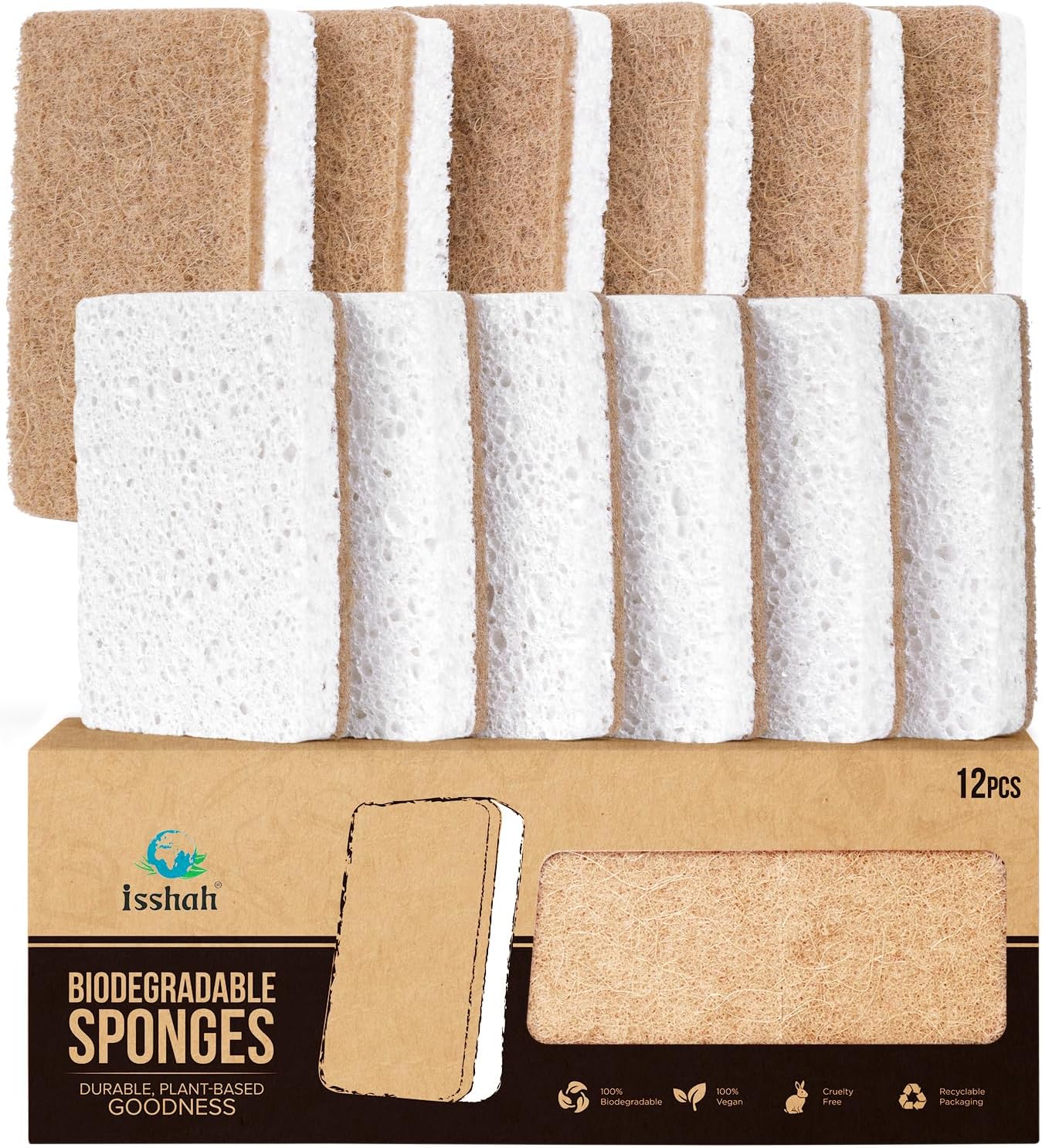 plant-based construction from wood cellulose, sisal hemp fibers, and coconut husk