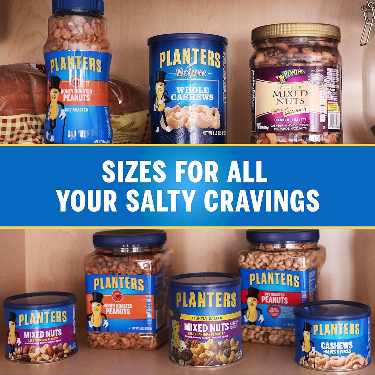 PLANTERS Lightly Salted Mixed Nuts Canister – Kosher Holiday Hostess Gift for Buffets and Festive Tables