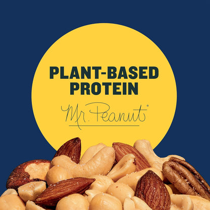 PLANTERS Lightly Salted Mixed Nuts Canister – Kosher Holiday Hostess Gift for Buffets and Festive Tables