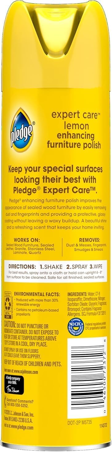 Pledge Enhancing Wood & Stainless Spray – Effortless Multi-Surface Maintenance for the Less-Is-More Home