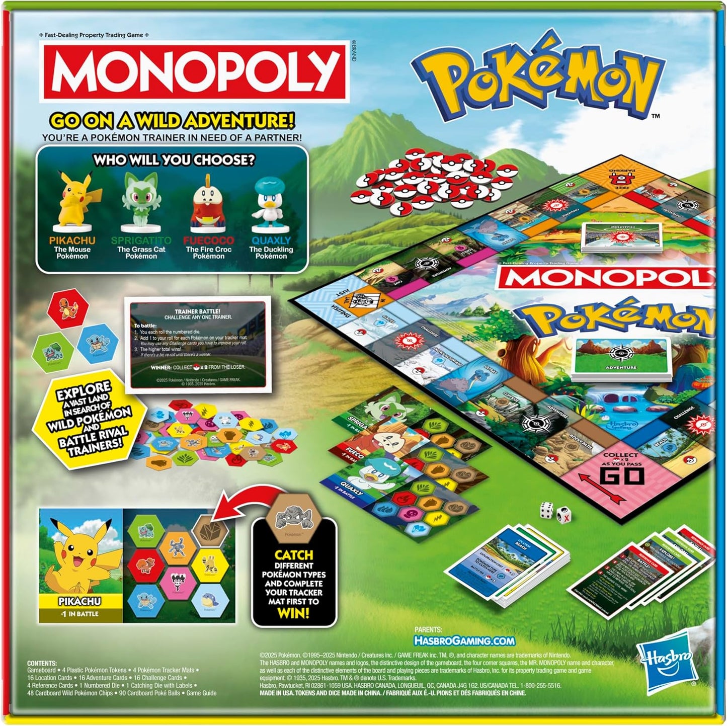 poké balls replace monopoly money for fully themed gameplay