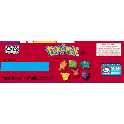 Pokemon Fruit Flavored Snacks, Ready to Gift Birthday Party Favor and Goody Bag Stuffer for Children, Gluten Free Value Pack, 17.6 oz, 22 Pouches