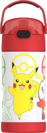 THERMOS FUNTAINER 12 oz Kids Water Bottle with Straw - Travel Companion for Theme Parks and Road Trips