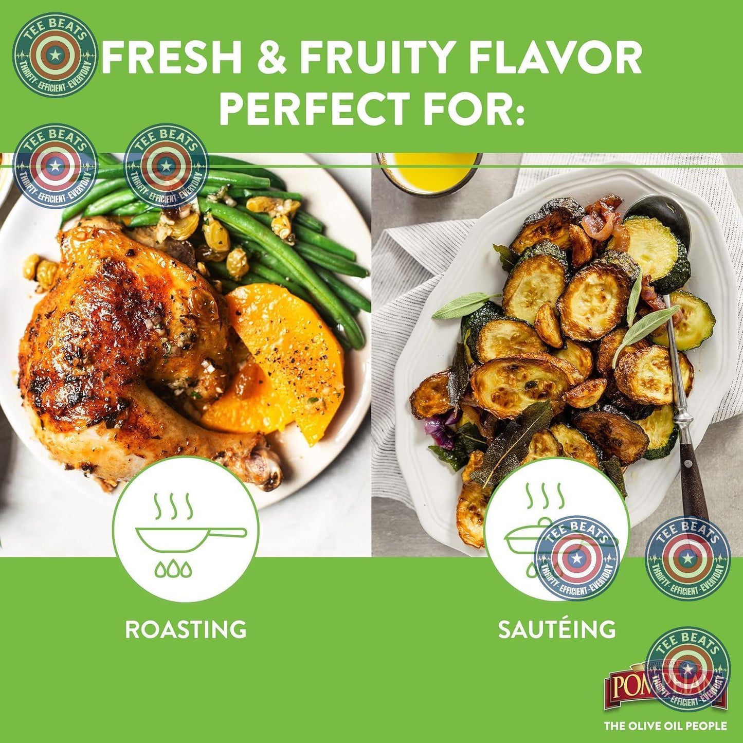 Pompeian Gourmet Selection Extra Virgin Olive Oil – Daily Wellness Ritual, Polyphenol-Rich First Cold Pressed Cooking Oil for the Mindful Home Cook