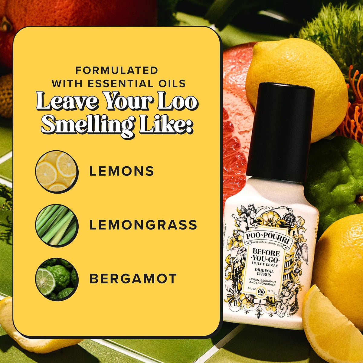 Poo-Pourri Before-You-Go Toilet Spray – Pampering Birthday Gift for Mom and Women Who Have Everything, 2 oz