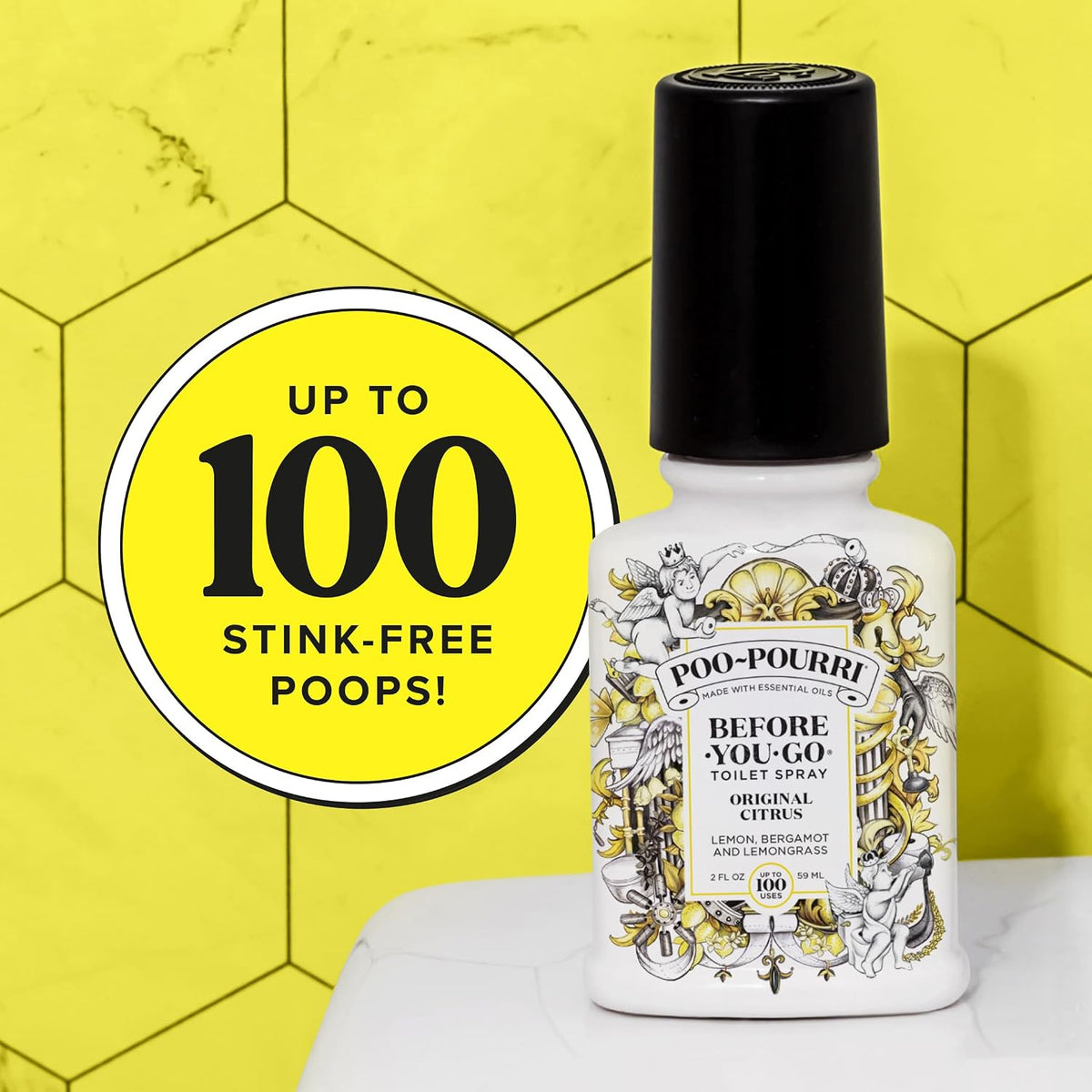 Poo-Pourri Before-You-Go Toilet Spray – Pampering Birthday Gift for Mom and Women Who Have Everything, 2 oz