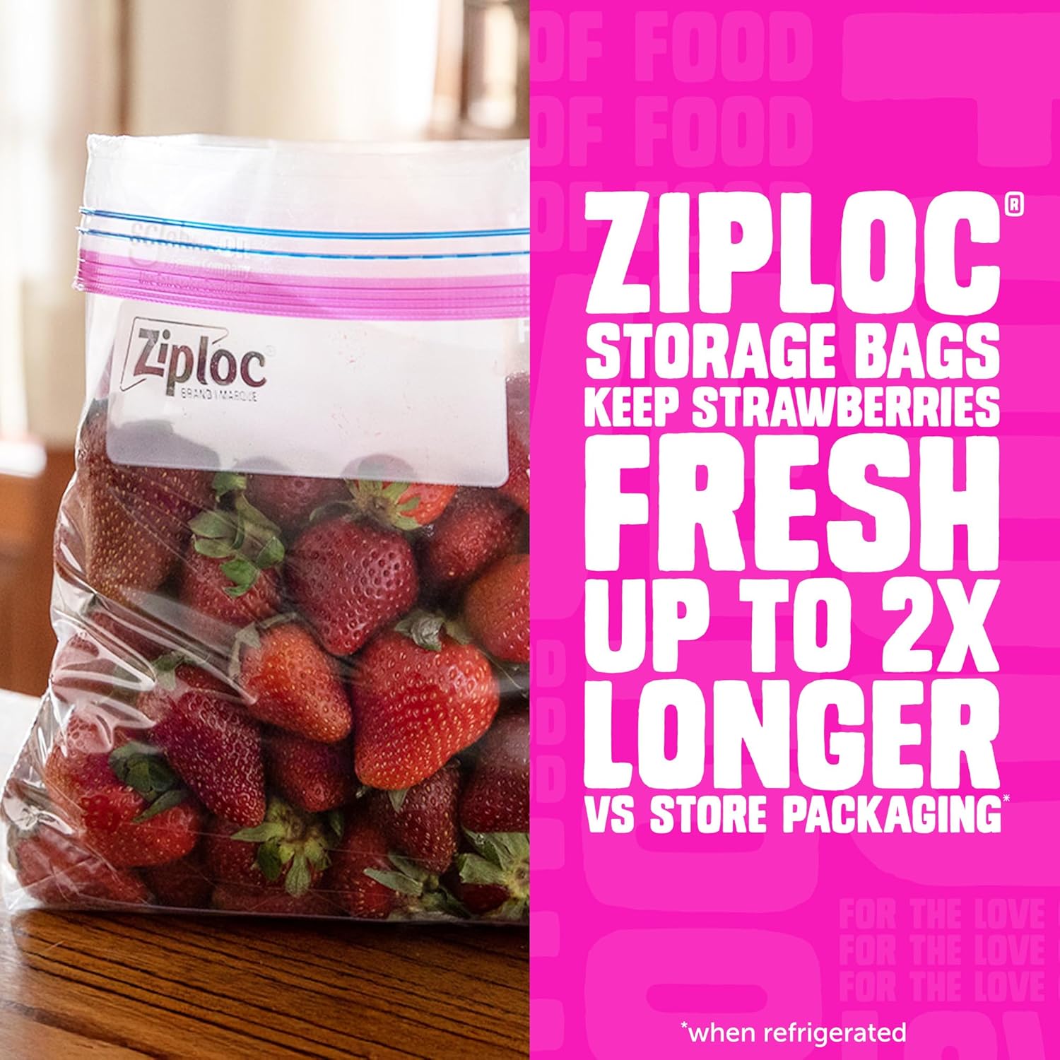 pop-resistant smart zip plus airtight seal for freshness and leak protection