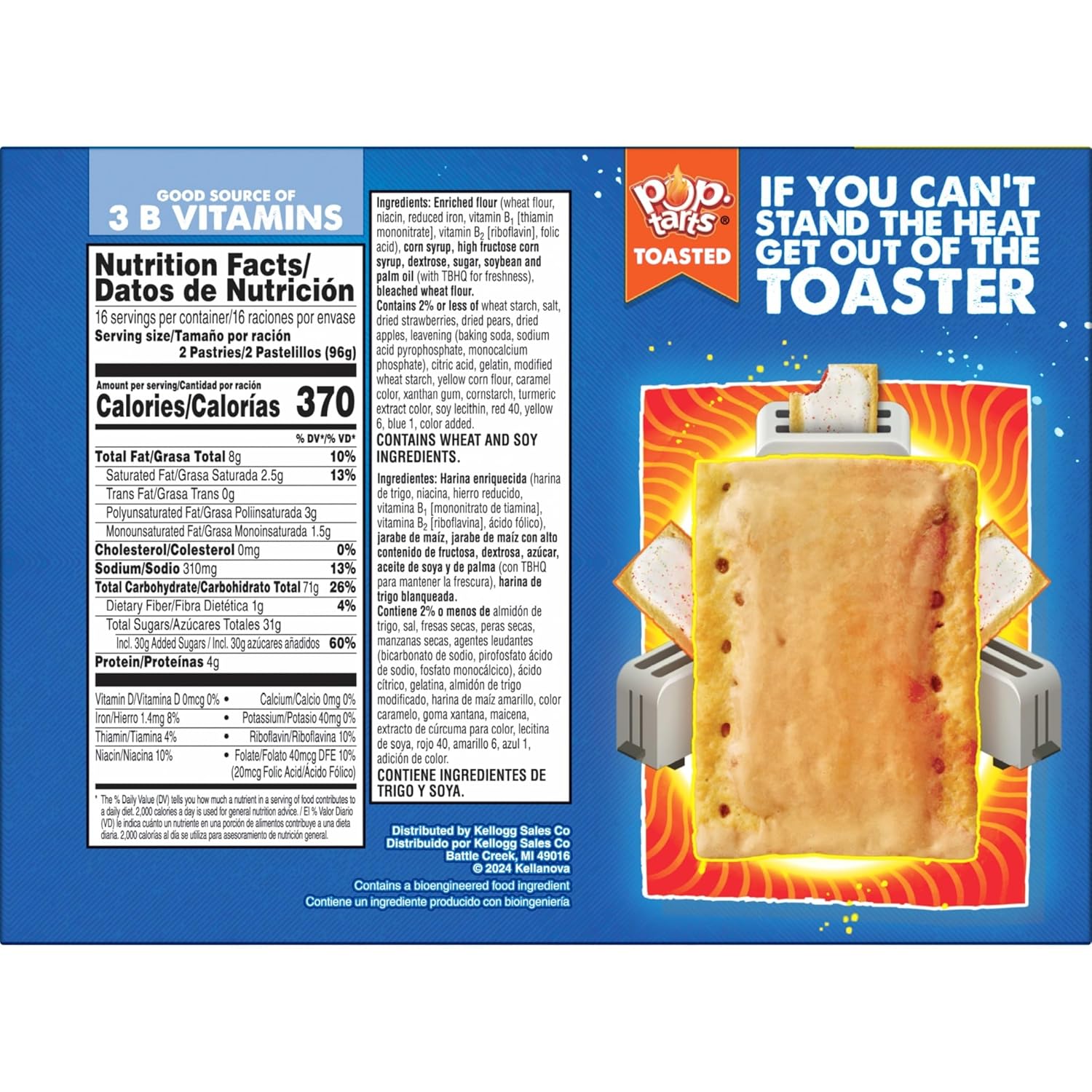 Pop-Tarts Frosted Strawberry Toaster Pastries 32ct – Shelf-Stable Travel Snack for Road Trips and Camping